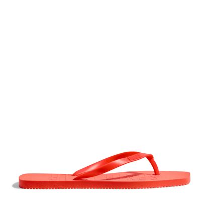 Flip Flop Rosa Borracha Bico Quadrado