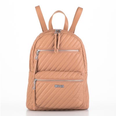 Mochila Matelassê Diagonal Bege