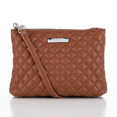 Bolsa Matelassê Losango Marrom
