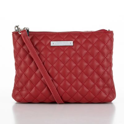 Bolsa Matelassê Losango Vermelha