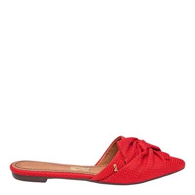 Mule Texturizado Nó Vermelho