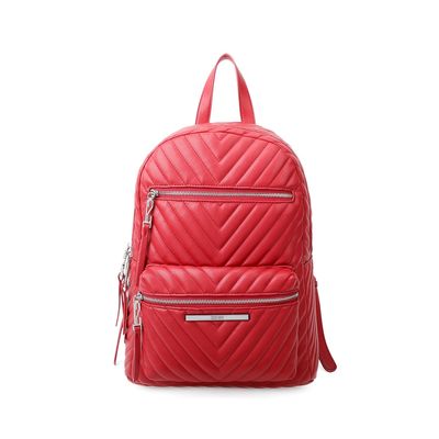 Mochila Zíper Matelassê Vermelha