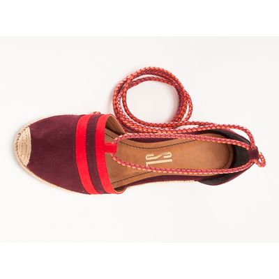 Espadrille Suede Vinho