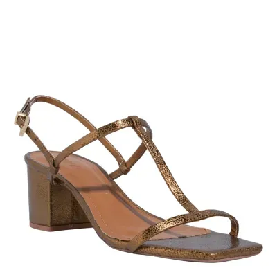 Sandalia Tecido Splendore Bronze