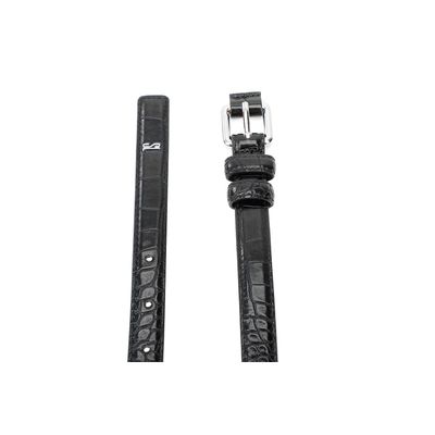 Cinto Croco Alto Brilho Preto