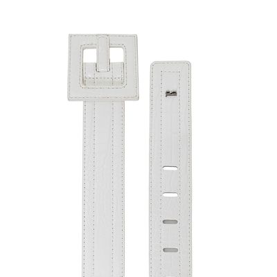 Cinto Croco Envernizado Sl Branco