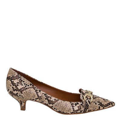 Scarpin Sl Fivela Animal Print Cobra