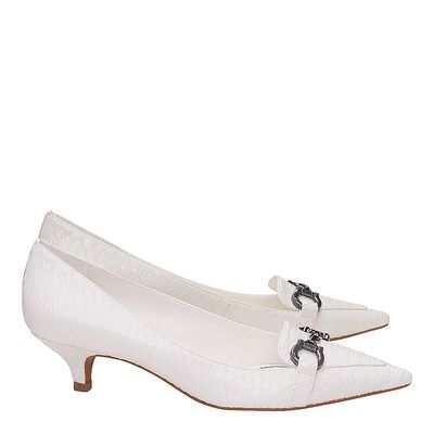 Scarpin Fivela Branco