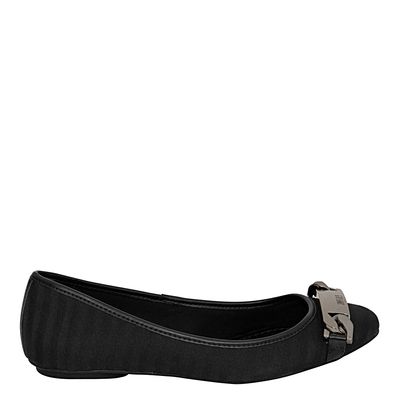 Sapatilha Sl Tecido Fivela Preto