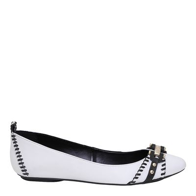 Sapatilha Fivela Preto e Branco