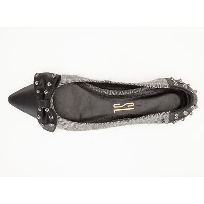 Sapatilha Rocker Laço Bulgaria Cinza