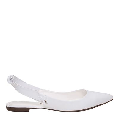 Sapatilha Fecho Laço Branco