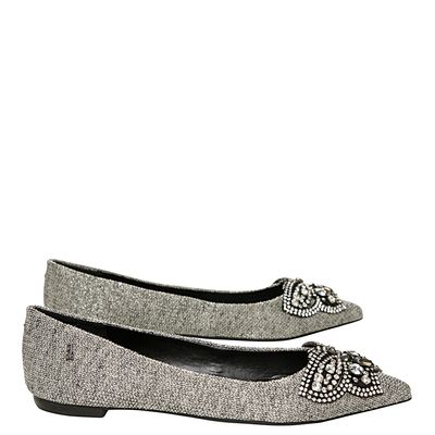 Sapatilha tricot prata/preto