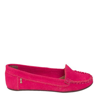Sapato Mocassim Infantil Rosa Camurça