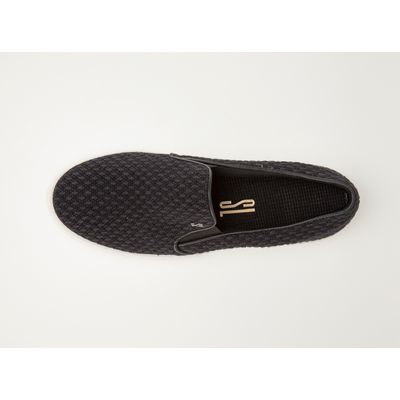Tênis Slip On Trama Preto