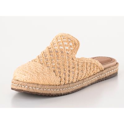 Espadrille Trança Palha Bege