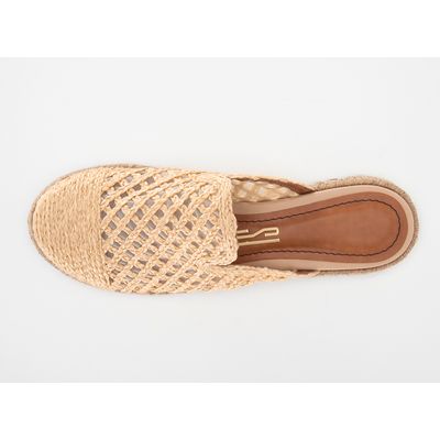 Espadrille Trança Palha Bege