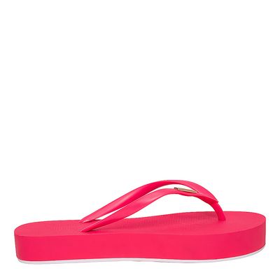Flip Flop Emborrachado Sola Alta Hyper Pink