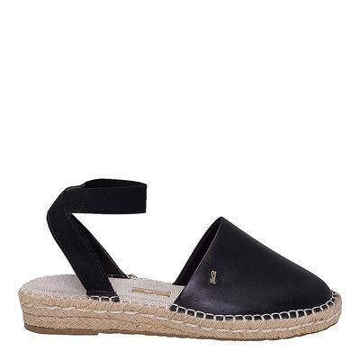Espadrille Corda Elástico Preta