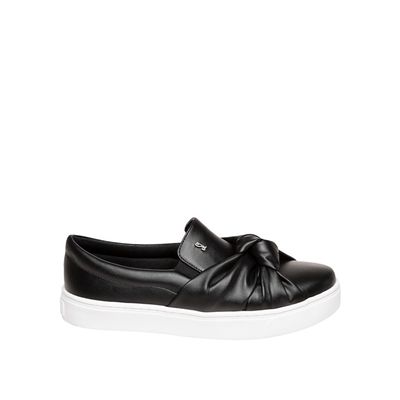 Tênis Slip On Infantil Preto Nó