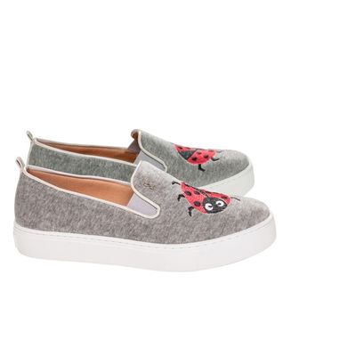 Tênis Slip On Infantil Estampa Joaninha