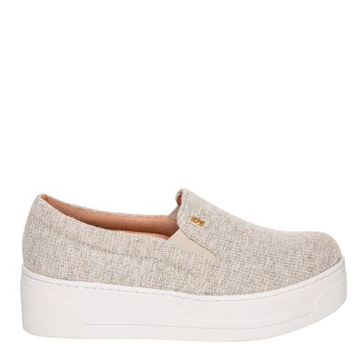 Tênis Slip On Moletom Cinza