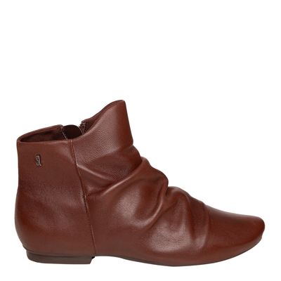 Bota Slouchy Marrom Escuro Couro