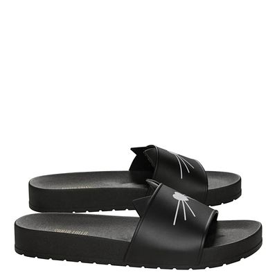 Slide Emborrachada Gatinho Preto