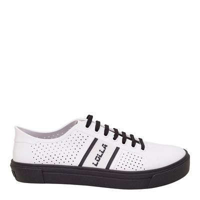 Tênis Lolla Vazado Preto e Branco