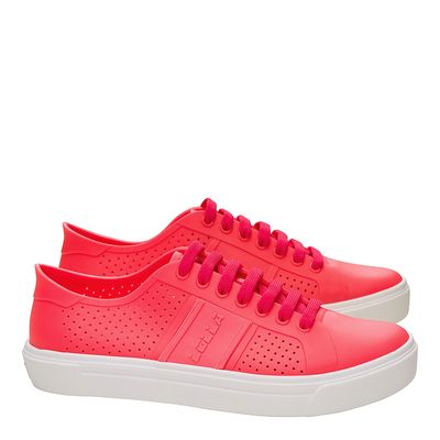 Tênis Lolla Vazado Rosa Neon