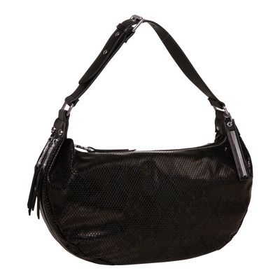 Bolsa Cobra Oval Preta