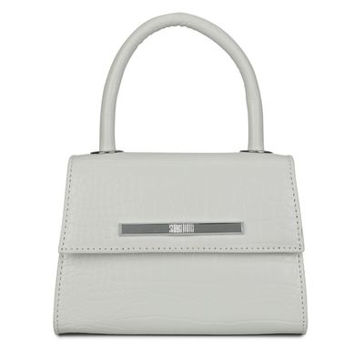 Bolsa Pequena Croco Branco