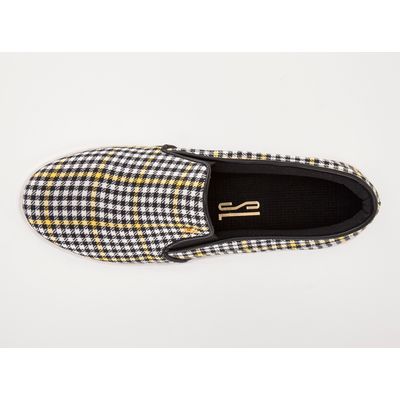 Tênis Slip On Tecido Xadrez Sunshine