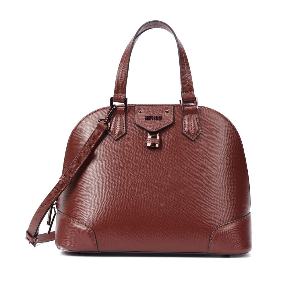 Bolsa Risco Marrom Dark Cocoa Alça Dupla - Santa Lolla