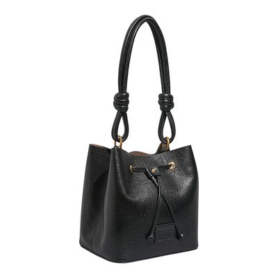 Bolsa P Couro Floater Preto
