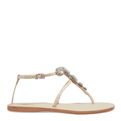 Rasteira couro confort vanilla