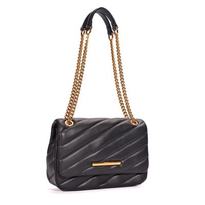 Bolsa Soft Matelassê Alça De Ombro Preta