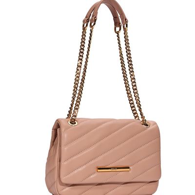 Bolsa Soft Matelassê Alça De Ombro Rose