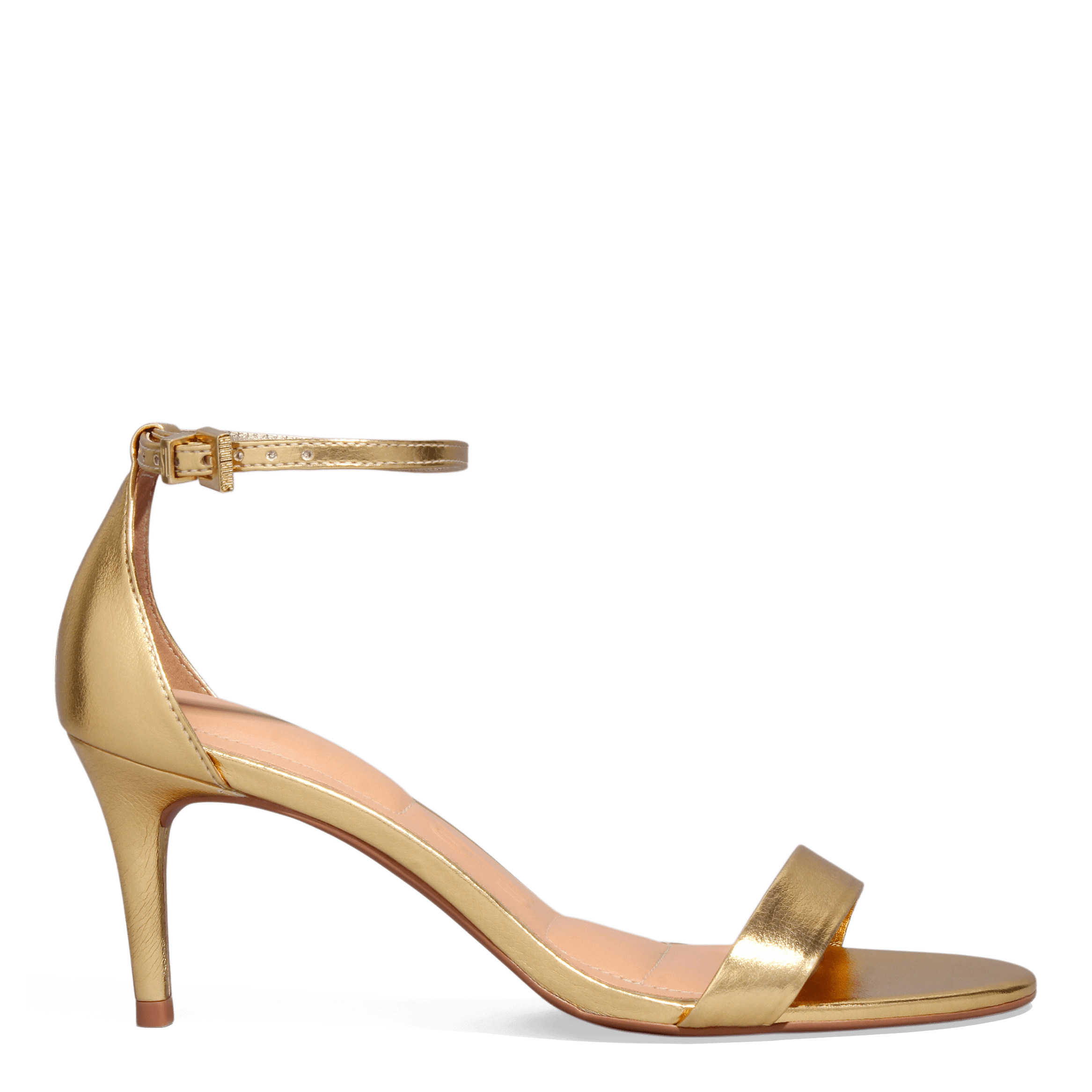 Sandálias Douradas de Salto Fino Santa Lolla
