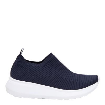 Tênis Knit Azul Escuro