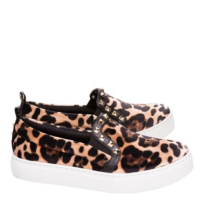 Tênis Slip On Sl Spike Animal Print Onça