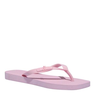 Chinelo Borracha Bico Quadrado Rosa