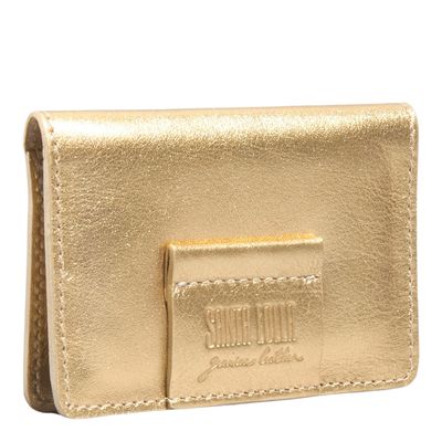 Carteira Couro Soft Ouro