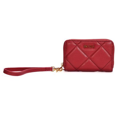 Carteira Soft Vermelho Ruby Alça De Mão