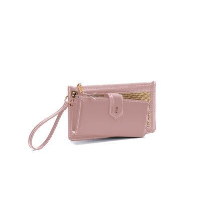 Kit Carteira Soft E Clutch Tramado Rosa
