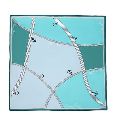 Lenço Tecido Azul Acqua Âncora