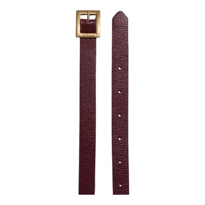 Cinto Couro Floater Vermelho Ruby