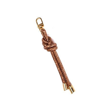 Chaveiro Nó Metalizado Bronze