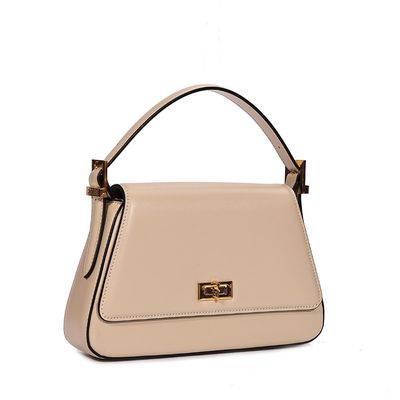 Bolsa Soft Alça De Ombro Bege