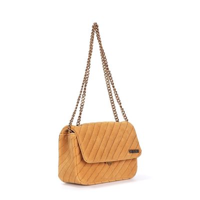 Bolsa P Material Camurça Mostarda